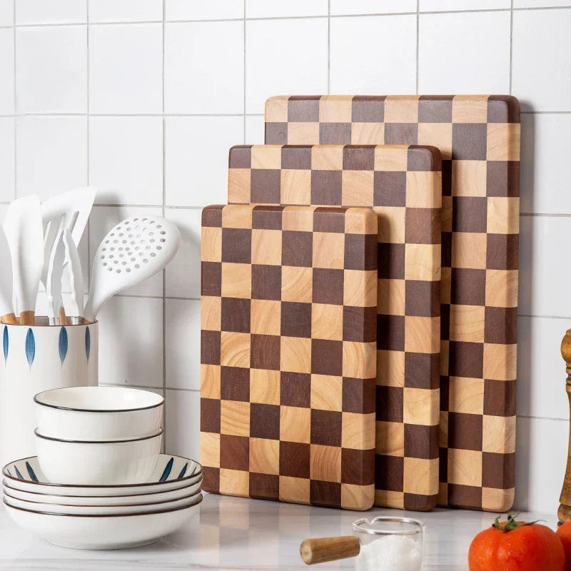 Natural Acacia Wood Cutting Board with Non-Slip Grip for Kitchen Prep and Serving | Premium Hardwood Chopping Surface | Durable Countertop | Lonoma