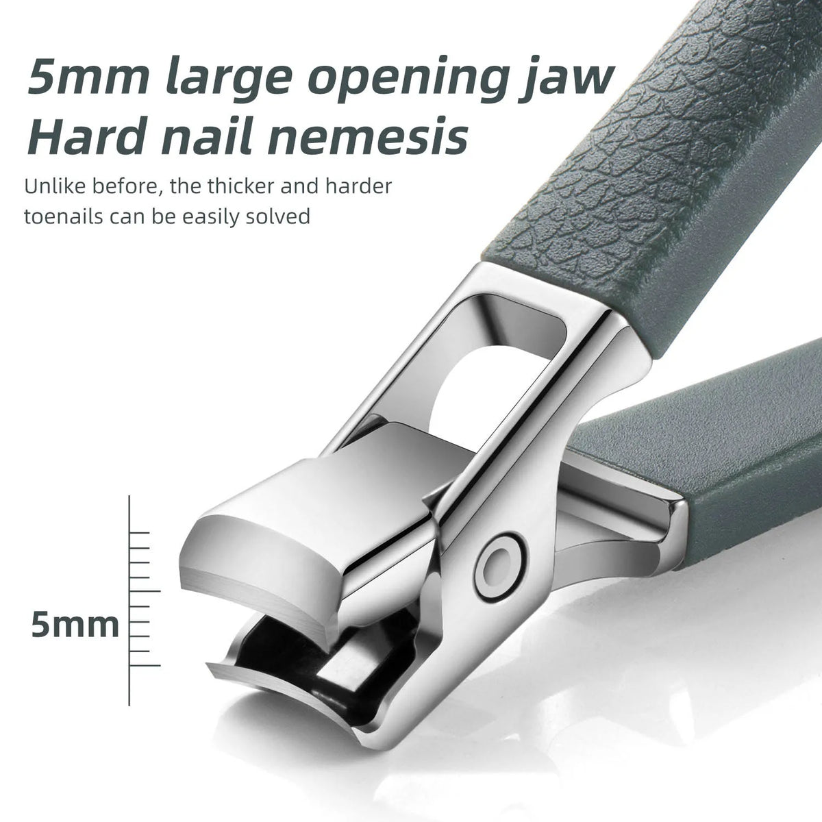 Heavy Duty Nail Clipper for Thick Nails Extra Wide Jaw Opening Stainless Steel Trimmer for Fingernails Toenails Seniors Adults Manicure Tool | Lonoma