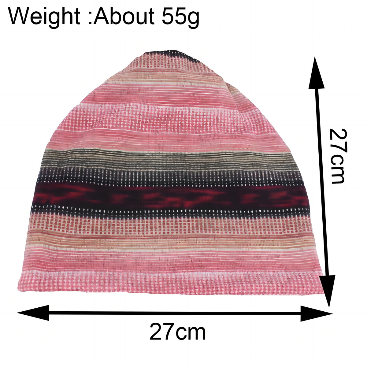 Lightweight Striped Beanie Hat for Women - 2-in-1 Knit Skullcap & Neck Scarf Combo - Fall Winter Headwear - Casual Slouchy Cap | Lonoma
