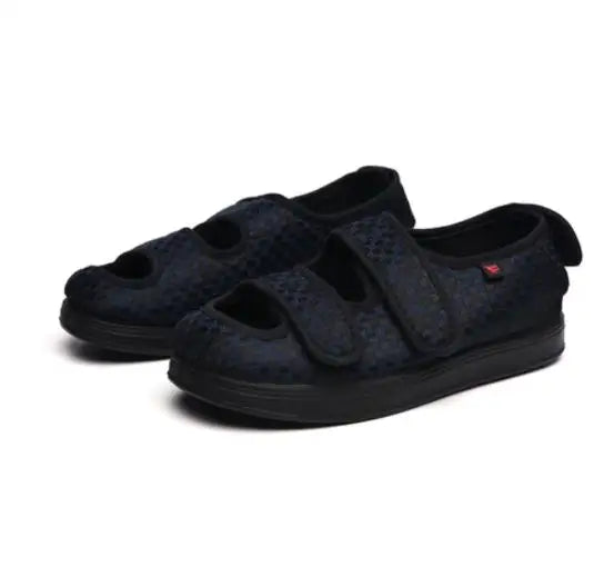 Adjustable Wide-Fit Sandals with Hook-and-Loop Straps for Swollen Feet and Edema Relief | Lonoma