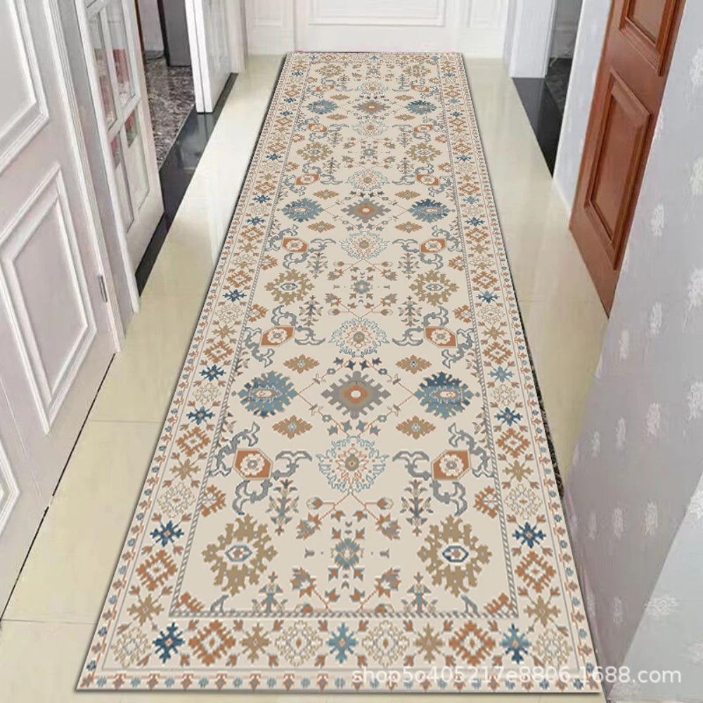 Moroccan Geometric Runner Rug Washable Non-Slip Hallway Carpet for Entryway Kitchen Corridor Long Area Rug Custom Lengths Available | Lonoma