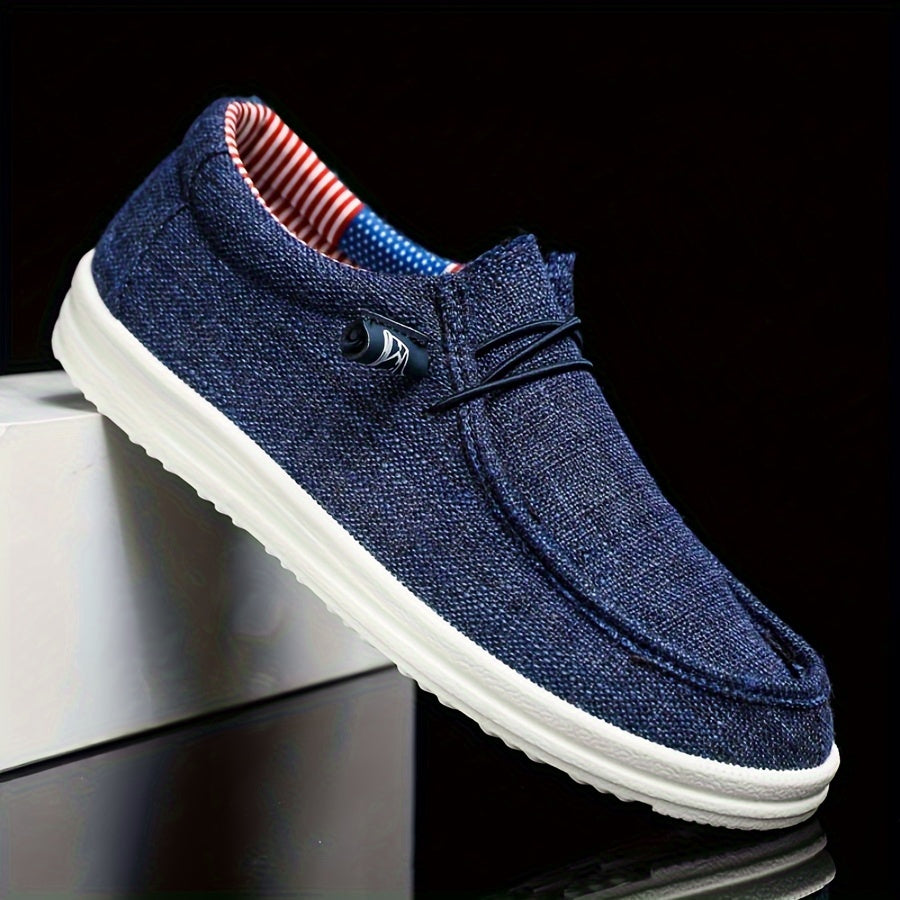 Men's Loafers with Metal Accent Bar – Slip-On Moc Toe Dress Shoes for Business, Travel & Casual Wear | Lonoma
