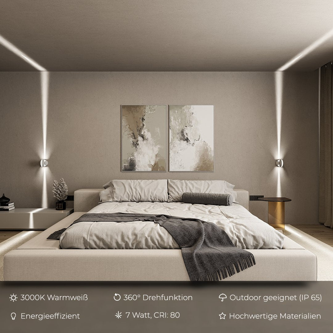 Swivel Wall Sconce LED Adjustable Aluminum Modern Accent Light for Living Room Hallway Bedroom Contemporary Indoor Lighting Fixture | Lonoma