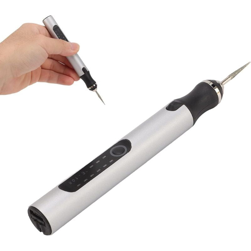 Cordless Electric Engraving Pen with LCD Display, 18,000 RPM Rechargeable Engraver for Wood, Glass, Metal, Jewelry and DIY Crafts | Lonoma