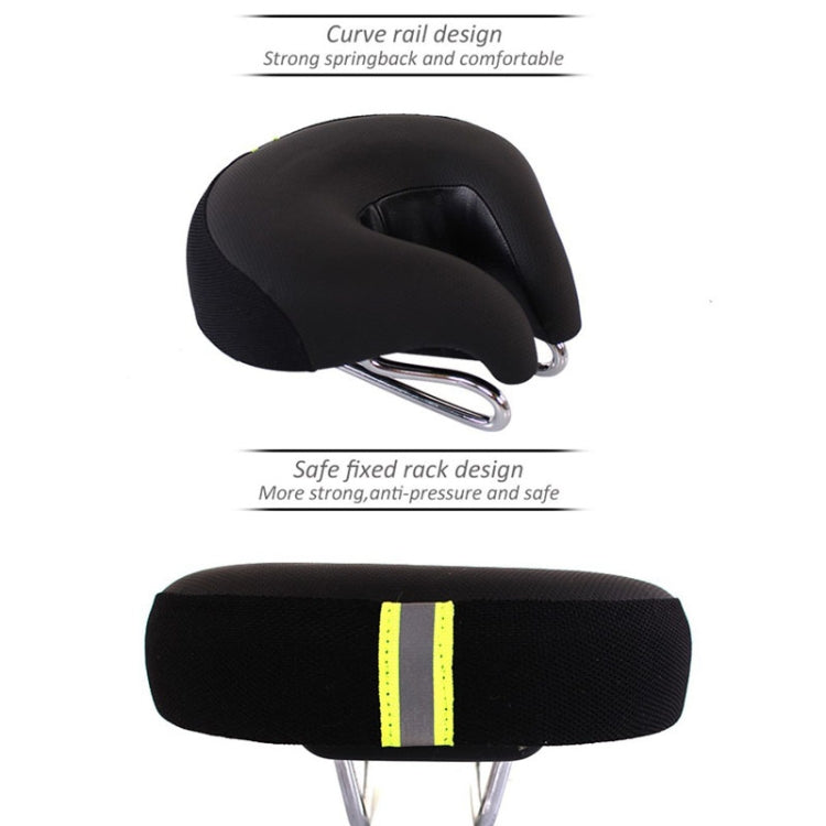 Noseless Bike Saddle Padded Mountain Bike Seat Cushion Pressure Relief Black for Road Cycling Commute Trail Riding Comfort | Lonoma