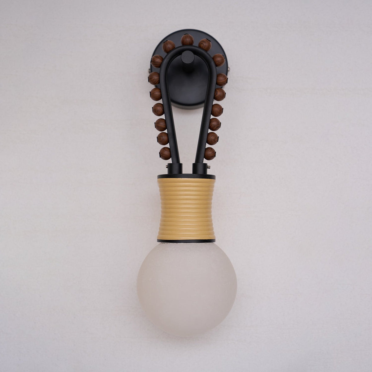 Spanish Alabaster Wall Sconce with Brass or Wood Accent, Hardwired G9 or LED, Handmade Natural Stone Light for Bedroom, Hallway, Living Room | Lonoma