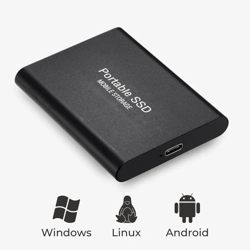 Portable SSD Hard Drive 1TB-30TB USB-C External Storage for Gaming Console PC Laptop Aluminum | Lonoma