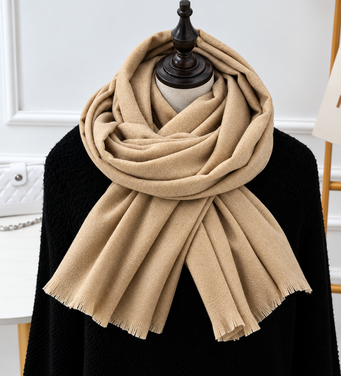 Soft Knit Scarf Unisex Long Neck Wrap Winter Accessory for Cold Weather Layering Men Women | Lonoma