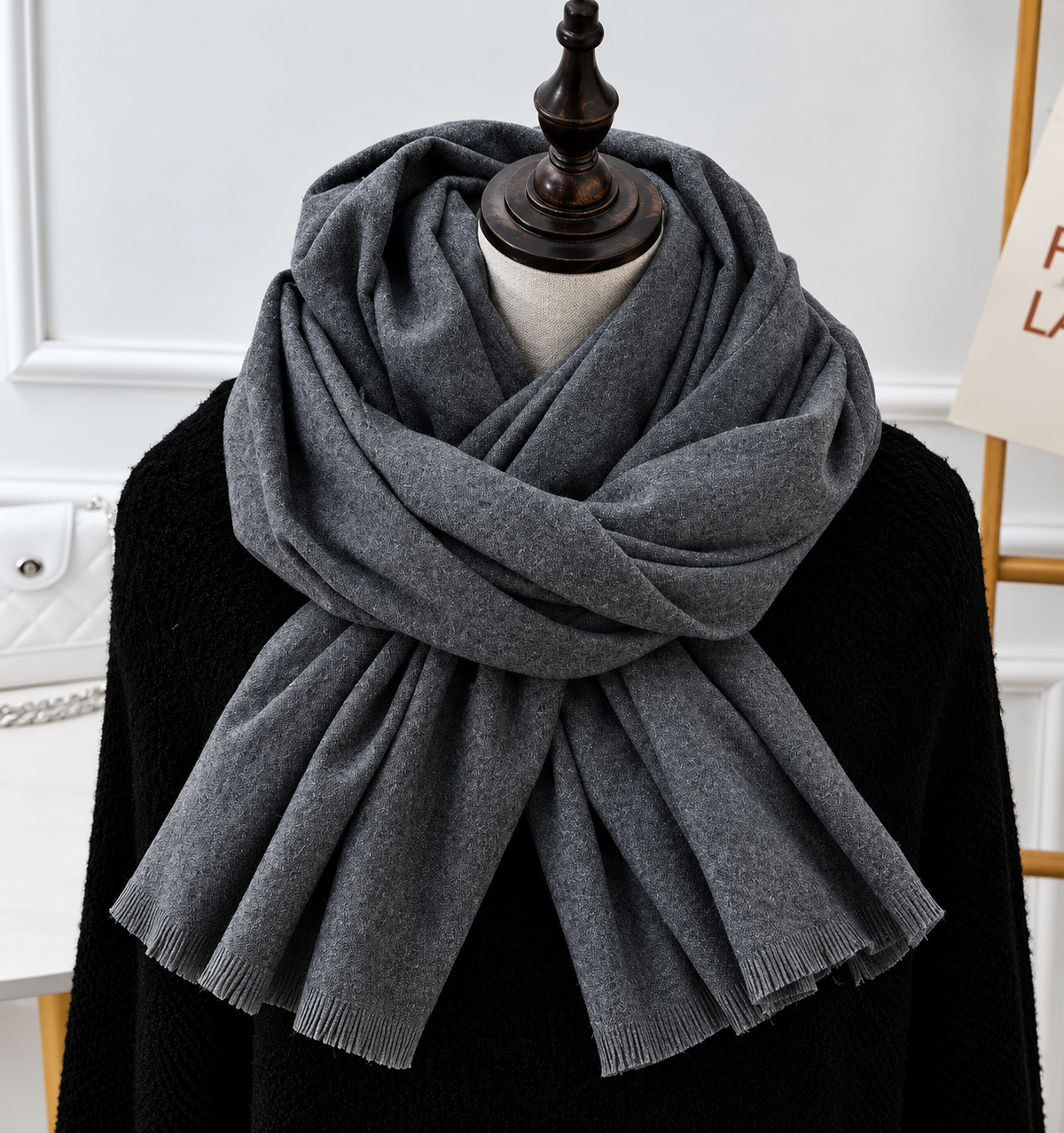 Soft Knit Scarf Unisex Long Neck Wrap Winter Accessory for Cold Weather Layering Men Women | Lonoma