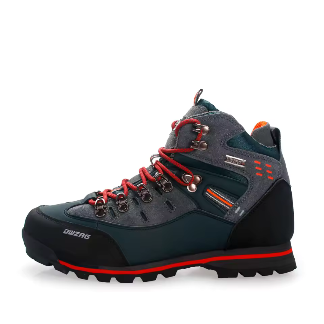Men's Waterproof Hiking Boots, Mid-Ankle Non-Slip Rubber Sole Trekking Shoes for Winter Trail Walking, Mountain & Outdoor Use | Lonoma