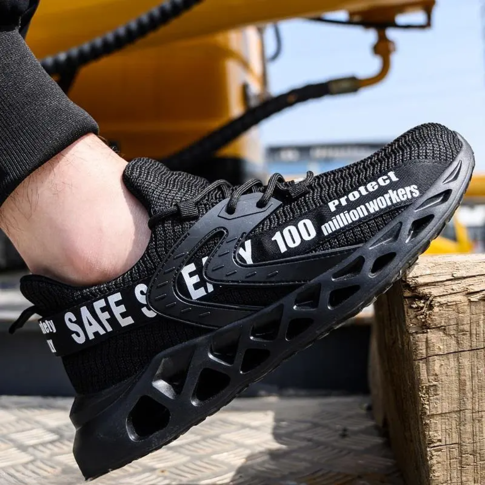 Steel Toe Work Shoes S3 Rated with Kevlar Sole Puncture Protection Lightweight Safety Boots for Construction Industrial Warehouse Men Women | Lonoma