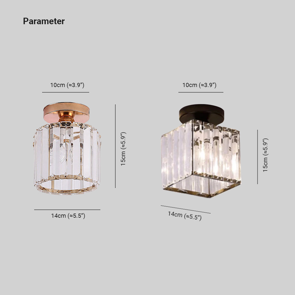 Flush Mount LED Ceiling Light Dimmable 3-Color Metal Acrylic Fixture for Bedroom Living Room Study Modern Indoor Lighting | Lonoma