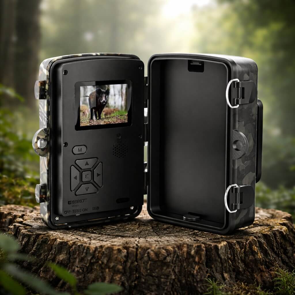 Trail Camera with Night Vision, Motion Activated Waterproof Wildlife Camera for Forest, Garden Security & Property Monitoring | Lonoma
