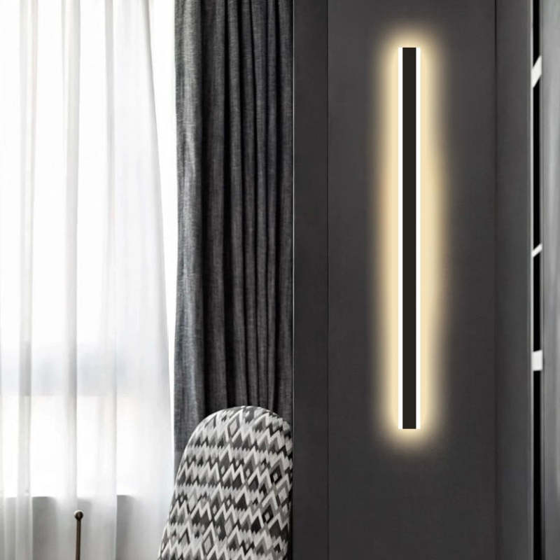 IP65 Waterproof LED Outdoor Wall Sconce Metal Acrylic Panel Black Fixture 12W-60W for Patio Garden Entry Walkway Exterior Lighting | Lonoma