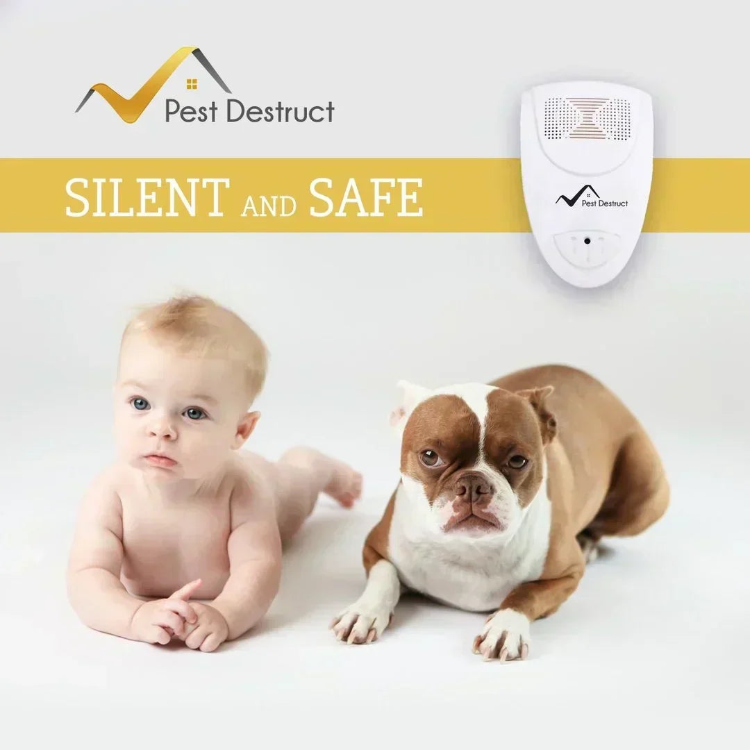 Ultrasonic Pest Repeller for Indoor Bug Control | Electronic Plug-In Insect Deterrent Device for Home Bedroom | Safe Silent Frequency | Lonoma