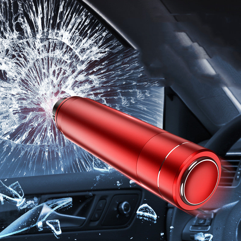 Car Emergency Hammer with Window Breaker & Seatbelt Cutter, Compact Metal Escape Tool for Glove Box, Vehicle Safety Gear | Lonoma