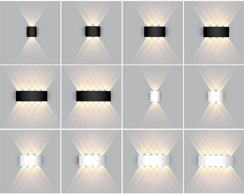 Modern Outdoor LED Wall Sconce, Waterproof Aluminum Up Down Light in Black or White for Patio, Garden, Porch & Exterior Wall | Lonoma