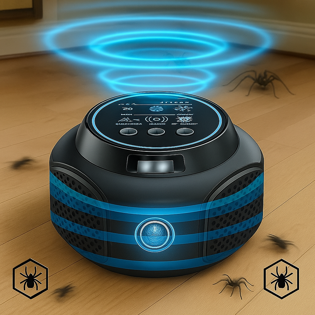 Ultrasonic Pest Repeller Plug-In Spider Control Chemical-Free Pet Safe Electronic Insect Deterrent for Home Indoor Coverage | Lonoma