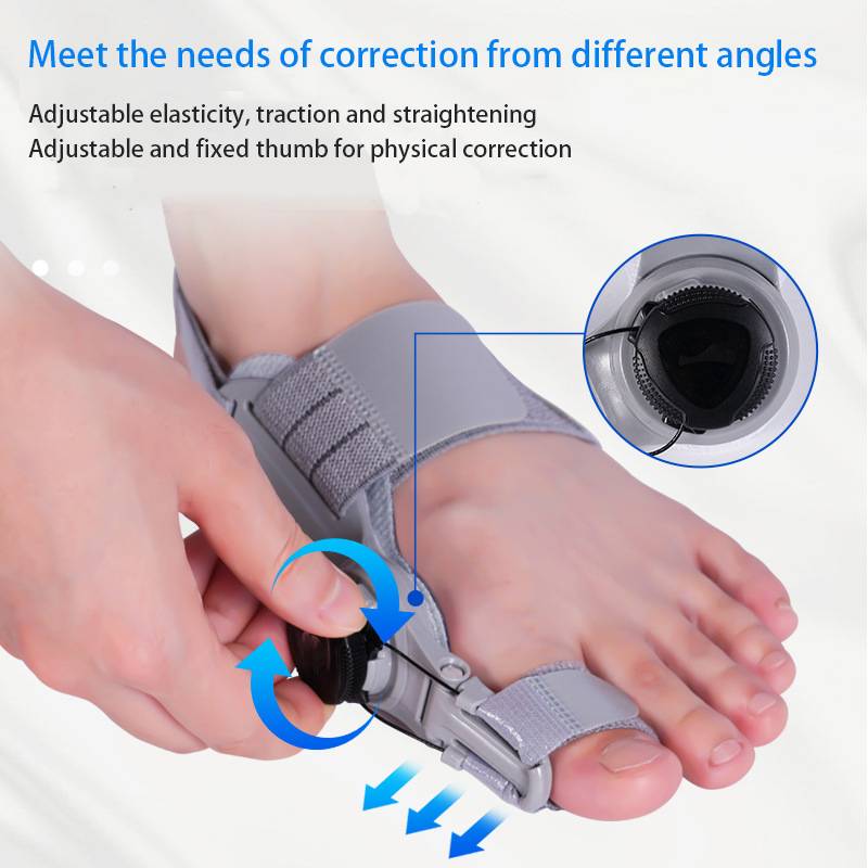 Adjustable Bunion Corrector for Big Toe Alignment with 3D Dial Control Day or Night Medical-Grade Silicone Hallux Valgus Splint | Lonoma