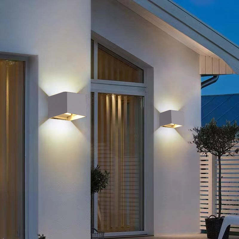 LED Outdoor Wall Sconce Metal Square Adjustable Light Fixture Waterproof IP65 for Patio Garden Porch Entryway Corridor Exterior | Lonoma