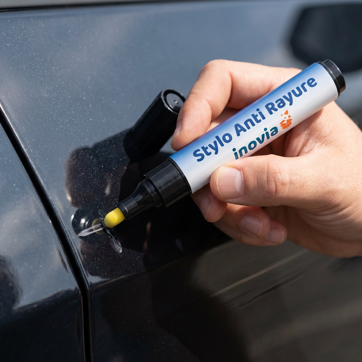 Car Paint Scratch Repair Pen, Clear Coat Touch-Up for Scratches & Chips, Auto Body Fix for Doors, Bumpers & Side Mirrors | Lonoma