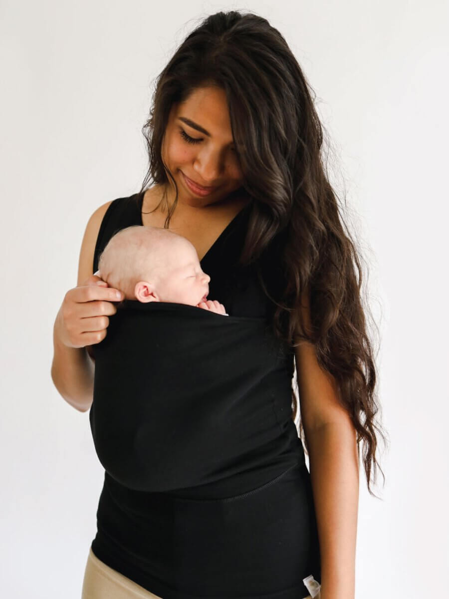 Hands-Free Baby Carrier Shirt for Moms & Dads, Soft Cotton Kangaroo Tee with Front Pouch, Newborn Skin-to-Skin Bonding Top | Lonoma