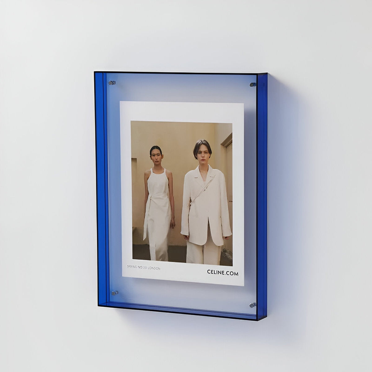 Clear Acrylic Picture Frame Freestanding or Wall Mount A4 A5 Modern Minimalist Display for Photos Prints | Lonoma