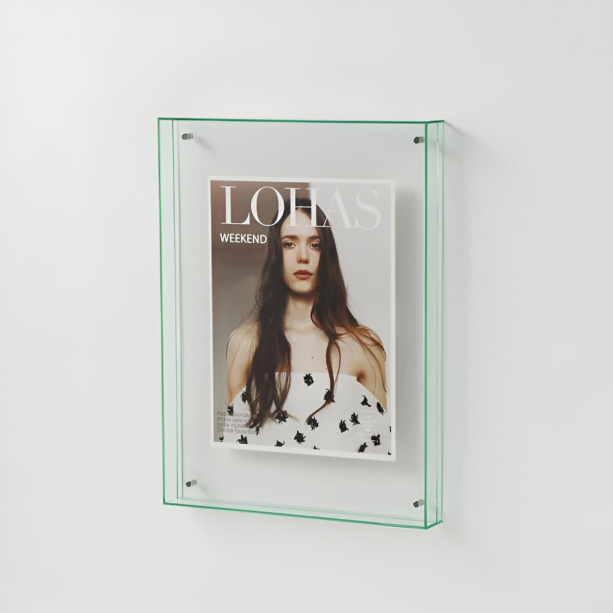 Clear Acrylic Picture Frame Freestanding or Wall Mount A4 A5 Modern Minimalist Display for Photos Prints | Lonoma