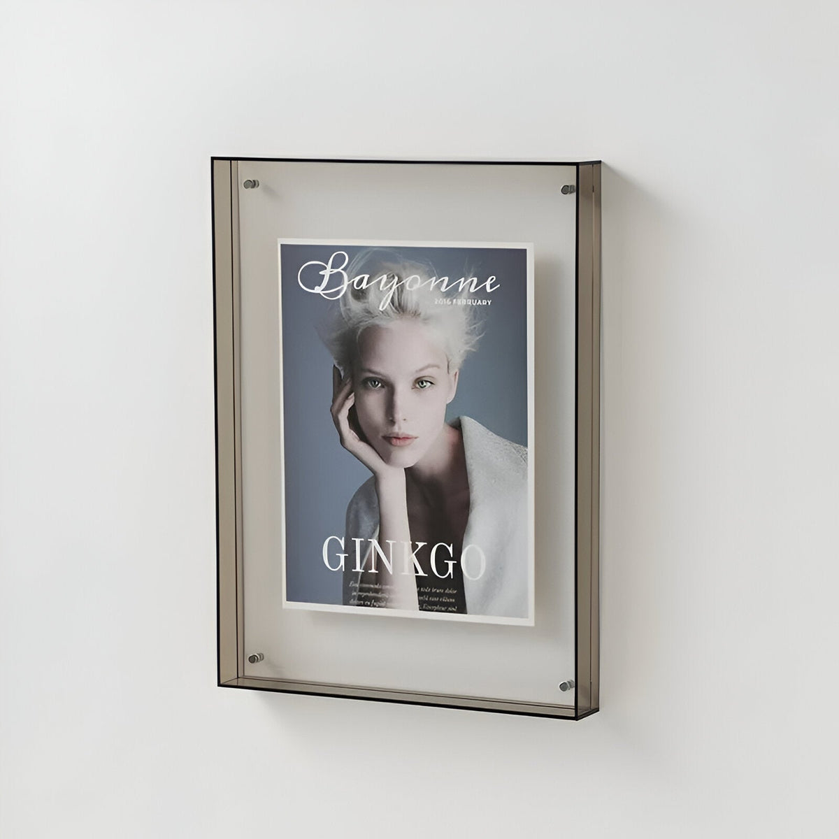 Clear Acrylic Picture Frame Freestanding or Wall Mount A4 A5 Modern Minimalist Display for Photos Prints | Lonoma