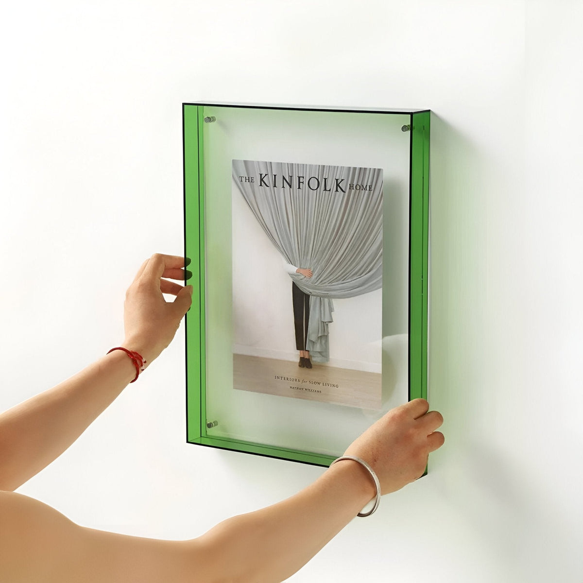 Clear Acrylic Picture Frame Freestanding or Wall Mount A4 A5 Modern Minimalist Display for Photos Prints | Lonoma