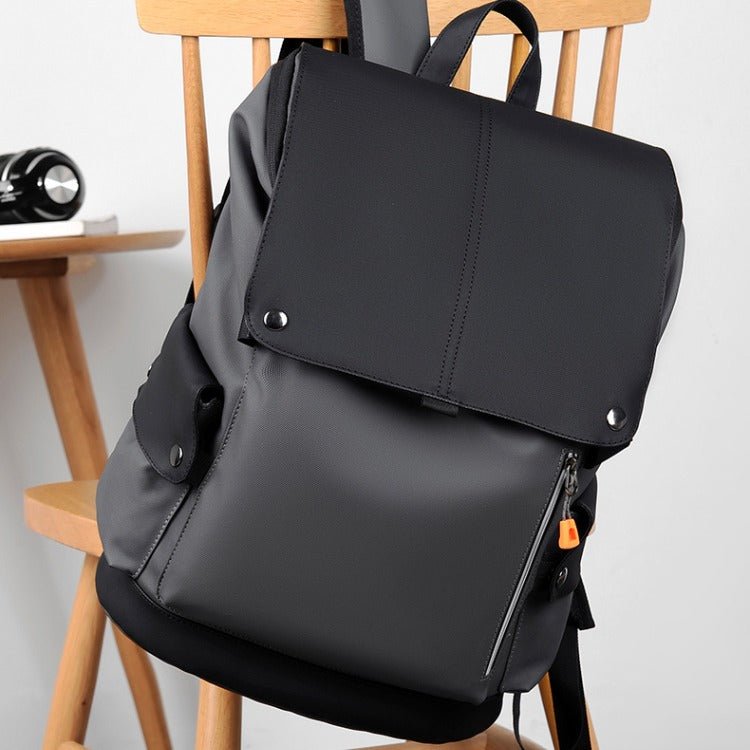 Roll-Top Backpack with Laptop Compartment, USB Charging Port & Water-Resistant Shell – 25 Liter Daypack for Work, School, Travel, Commuting | Lonoma