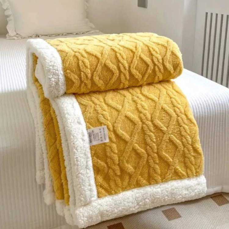 Weighted Sherpa Blanket Full/Queen Size Gray – Soft Fleece Throw with Glass Beads for Deep Sleep, Couch & Bed – Calming Pressure Winter | Lonoma