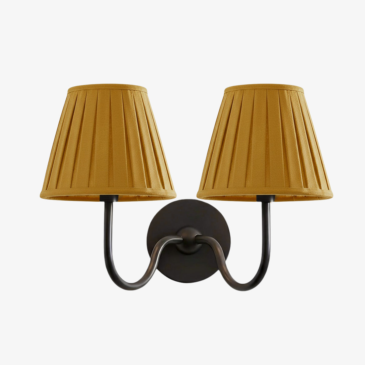 Fabric Shade Wall Sconce with Metal Backplate – E12 Socket Hardwired Light for Bedroom Hallway Dining Room Foyer – Dimmable Indoor Lighting | Lonoma