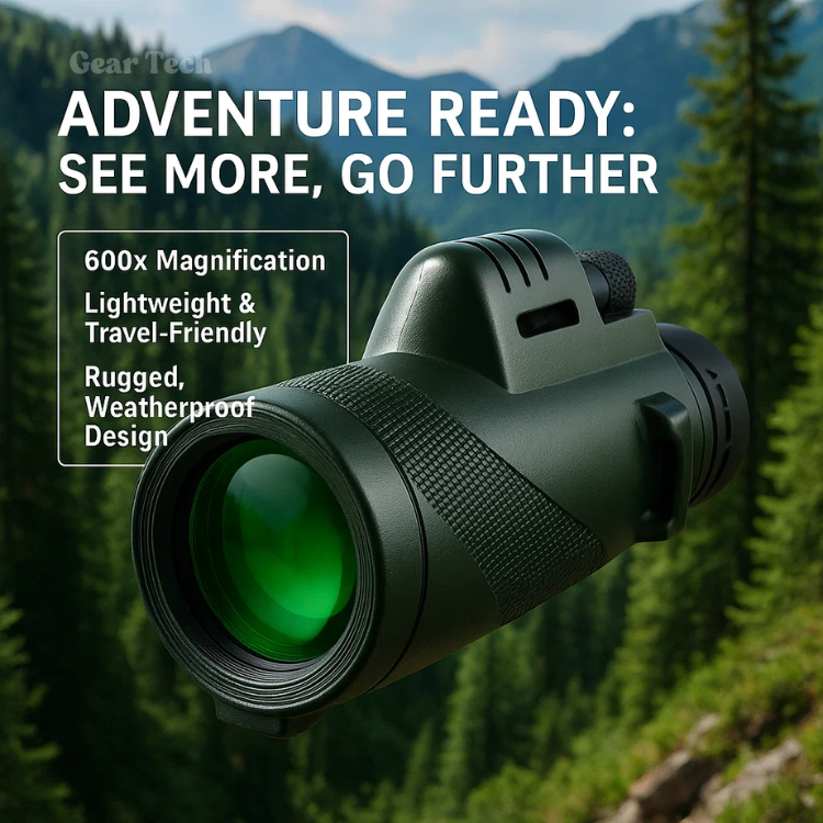 Portable Handheld Monocular Telescope – High-Definition Glass Optics for Birding, Hiking, Wildlife Observation and Sporting Events | Lonoma