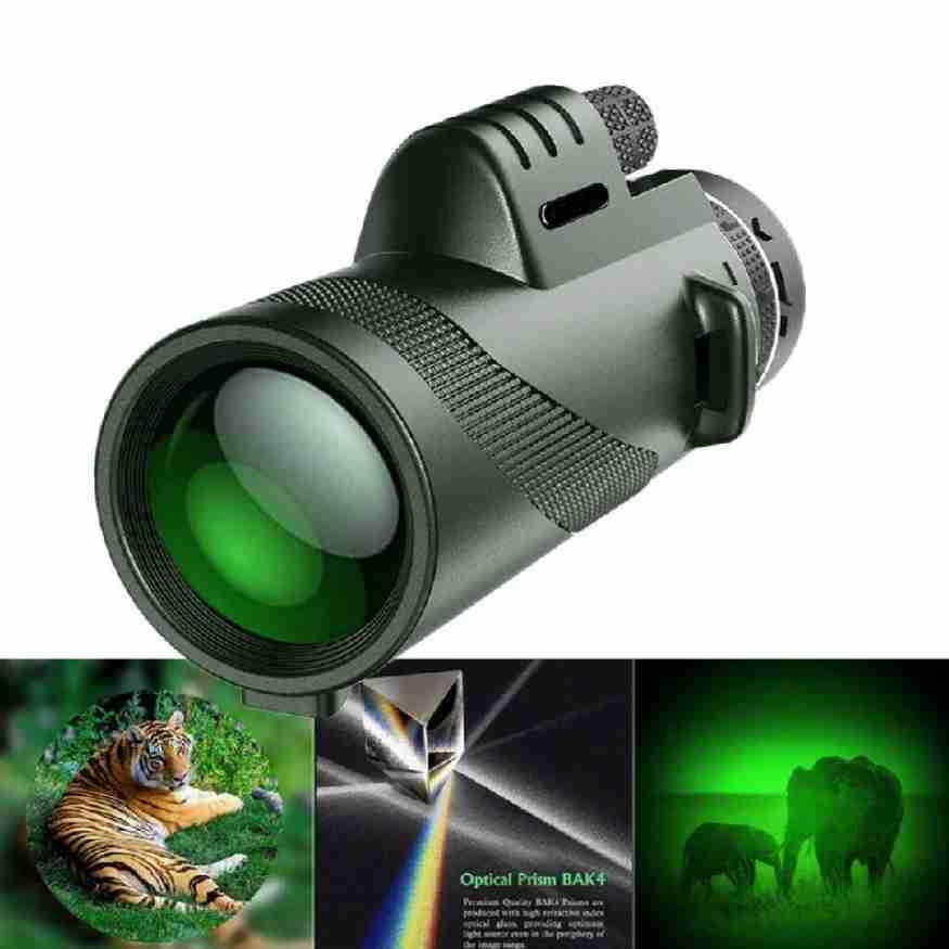 Portable Handheld Monocular Telescope – High-Definition Glass Optics for Birding, Hiking, Wildlife Observation and Sporting Events | Lonoma