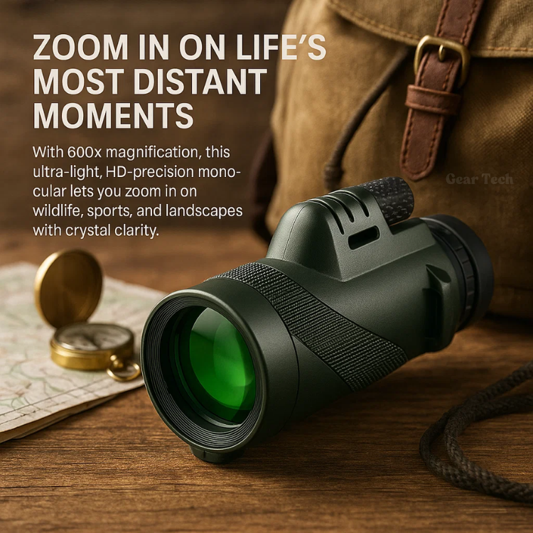 Portable Handheld Monocular Telescope – High-Definition Glass Optics for Birding, Hiking, Wildlife Observation and Sporting Events | Lonoma