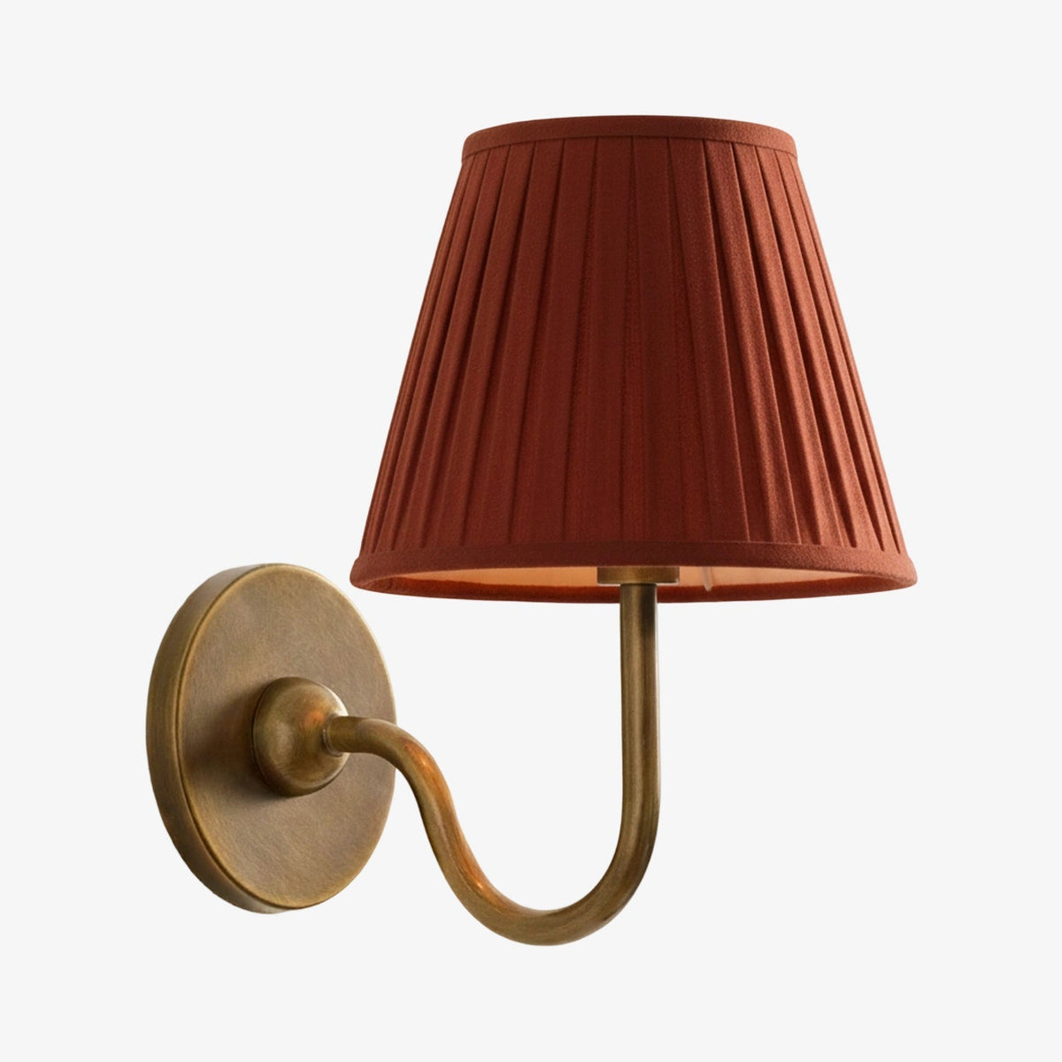 Fabric Shade Wall Sconce with Metal Backplate – E12 Socket Hardwired Light for Bedroom Hallway Dining Room Foyer – Dimmable Indoor Lighting | Lonoma