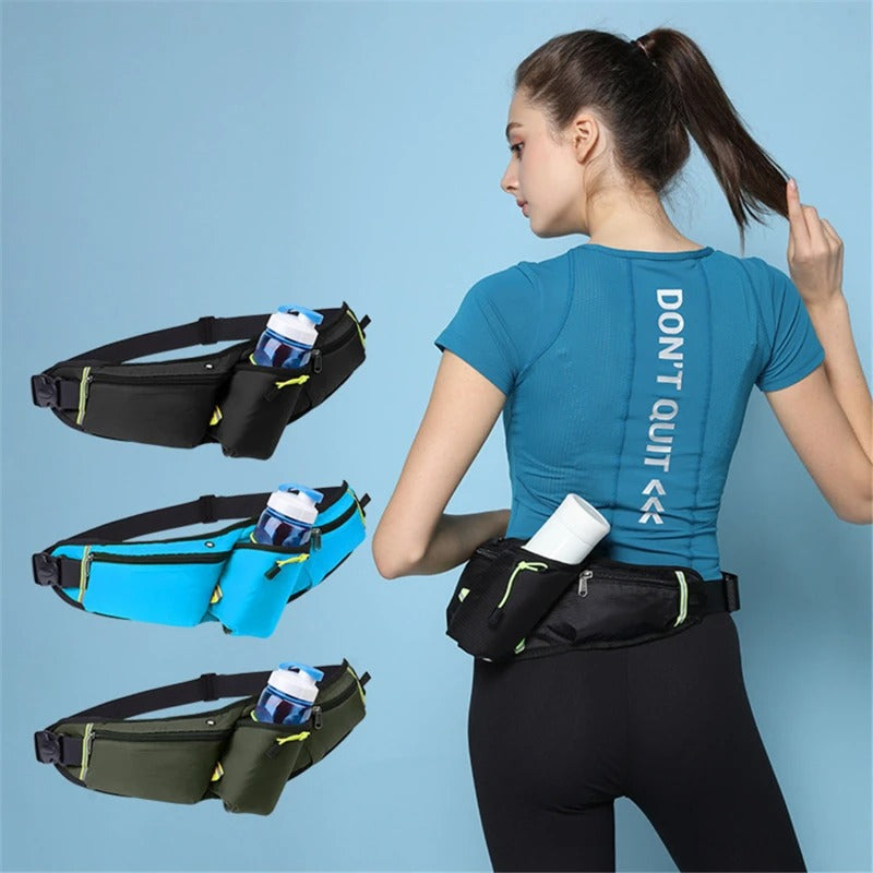 Hands-Free Running Waist Pack with Water Bottle Pocket – Lightweight Adjustable Fitness Belt for Jogging, Marathon Training & Trail Running | Lonoma