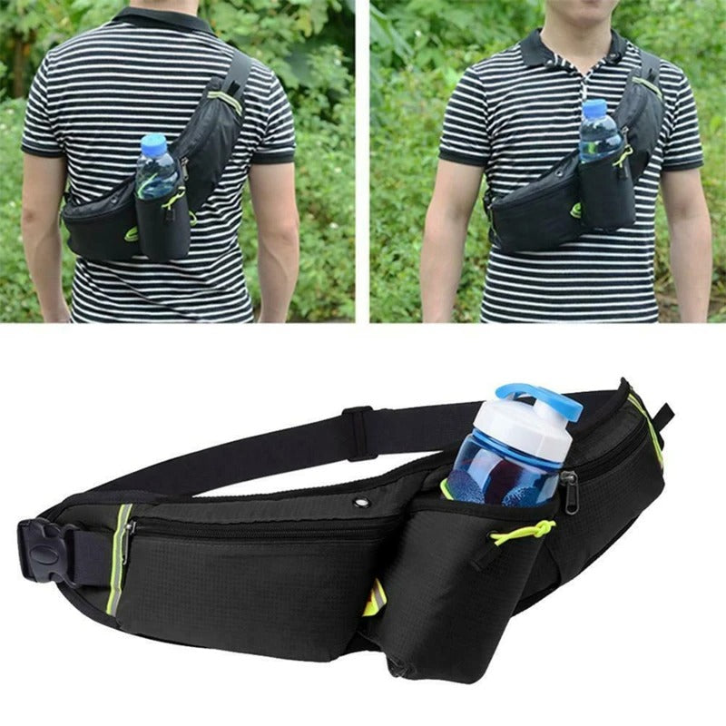 Hands-Free Running Waist Pack with Water Bottle Pocket – Lightweight Adjustable Fitness Belt for Jogging, Marathon Training & Trail Running | Lonoma