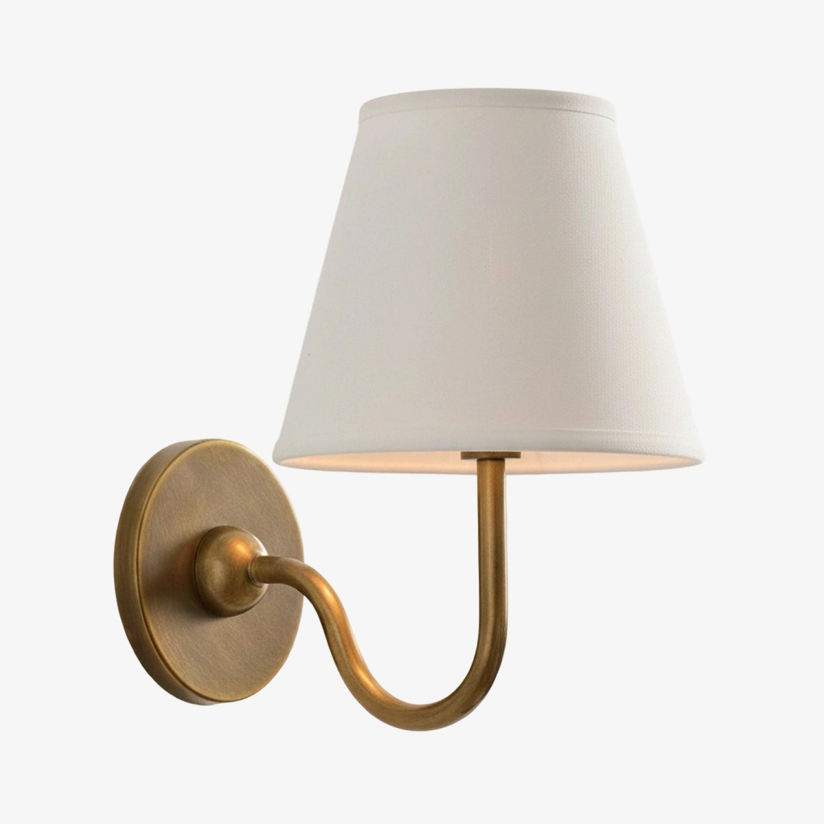 Fabric Shade Wall Sconce with Metal Backplate – E12 Socket Hardwired Light for Bedroom Hallway Dining Room Foyer – Dimmable Indoor Lighting | Lonoma