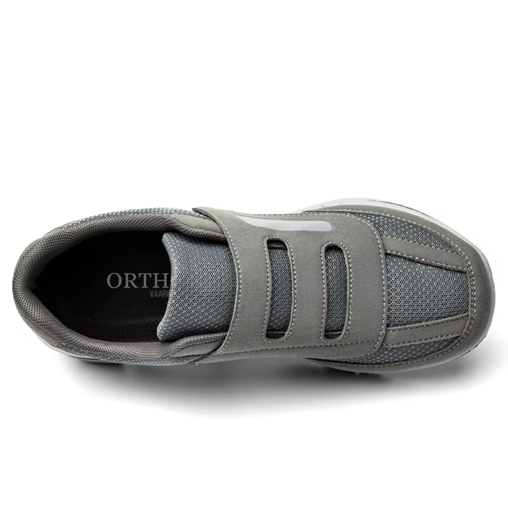 Wide-Fit Adjustable Hook-and-Loop Shoes for Swollen Feet – Breathable Mesh Therapeutic Footwear for Diabetics, Edema & Sensitive Feet | Lonoma