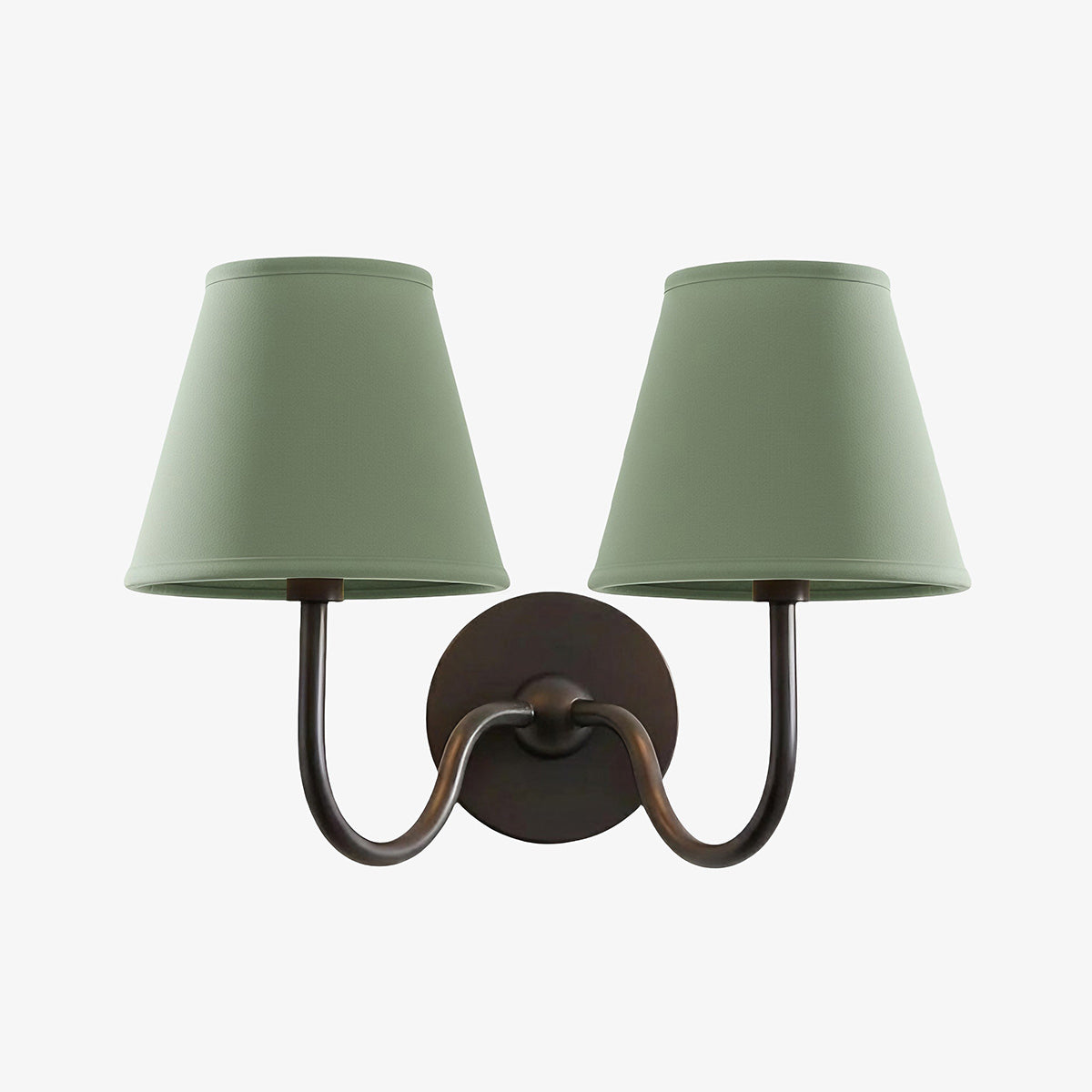 Fabric Shade Wall Sconce with Metal Backplate – E12 Socket Hardwired Light for Bedroom Hallway Dining Room Foyer – Dimmable Indoor Lighting | Lonoma