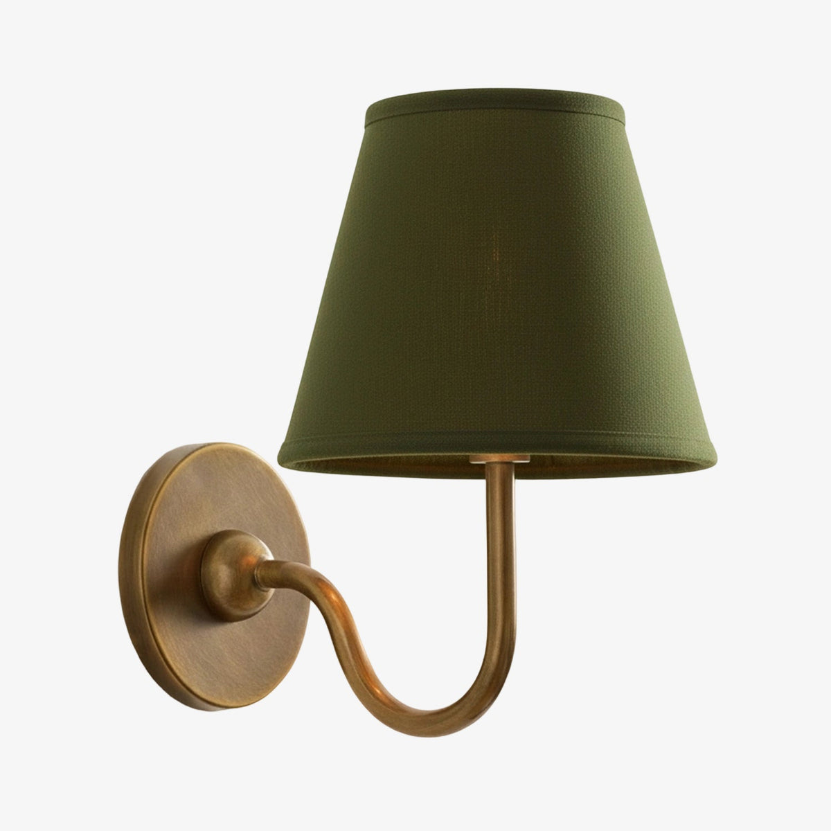 Fabric Shade Wall Sconce with Metal Backplate – E12 Socket Hardwired Light for Bedroom Hallway Dining Room Foyer – Dimmable Indoor Lighting | Lonoma