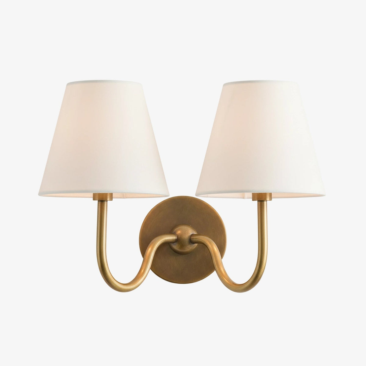 Fabric Shade Wall Sconce with Metal Backplate – E12 Socket Hardwired Light for Bedroom Hallway Dining Room Foyer – Dimmable Indoor Lighting | Lonoma