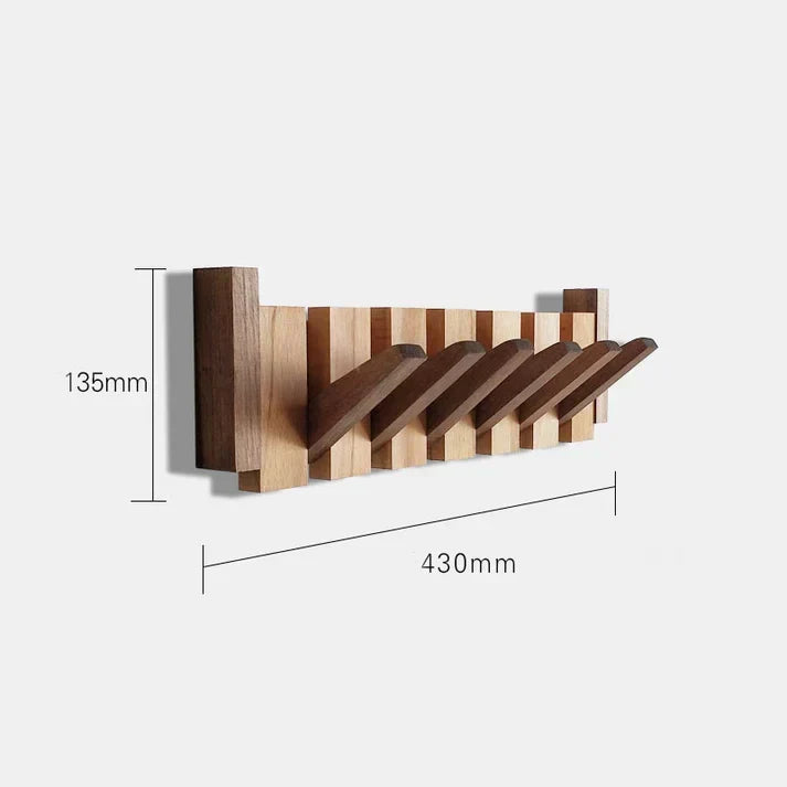 Piano Key Wall Coat Rack Wood with Hooks for Entryway Bedroom Hallway Music Lovers Home Organization Storage 4 6 8 Hooks Artistic Design | Lonoma