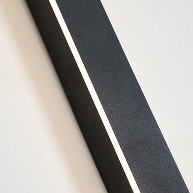 LED Linear Outdoor Wall Light Fixture Black Metal IP65 Weather-Resistant for Patio Garden Pathway Entry Modern Exterior Sconce | Lonoma