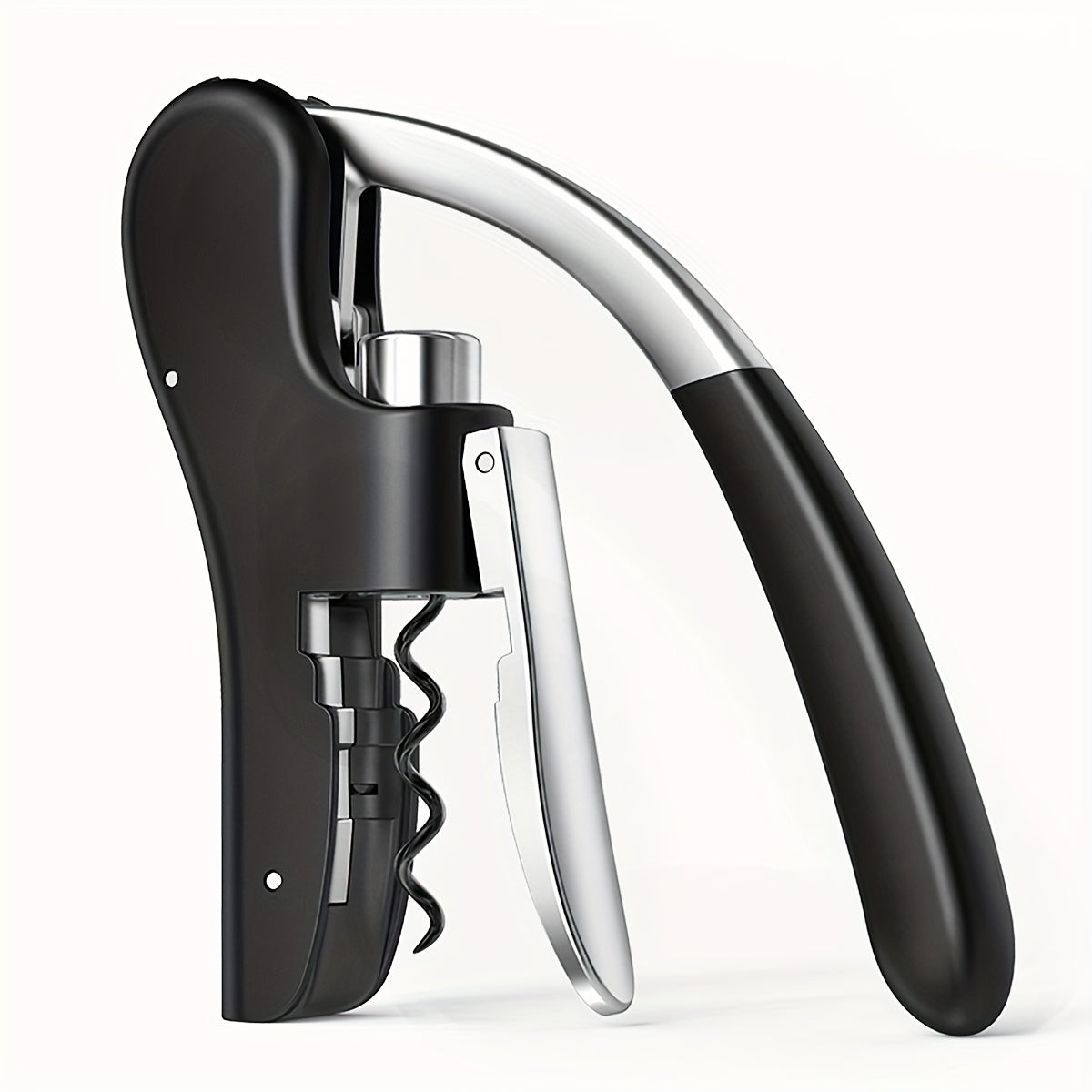 Lever Wine Opener with Ergonomic Grip for Effortless Cork Removal | Professional Corkscrew for Home Bar Restaurant Kitchen | Lonoma