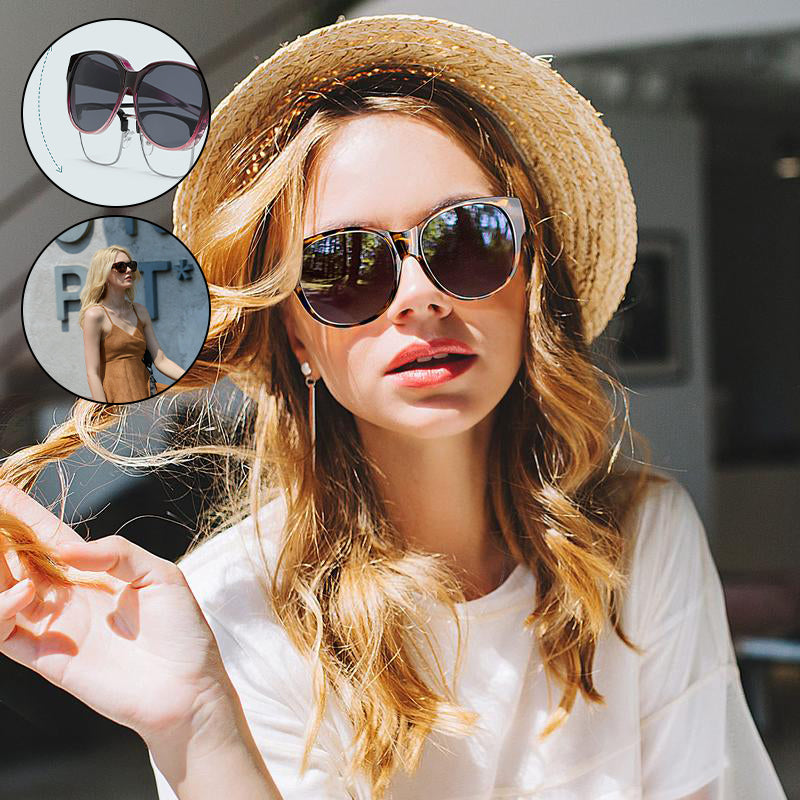 Polarized Fit-Over Sunglasses with UV400 Protection Cat-Eye Style for Prescription Glasses Wearers Women Men | Lonoma