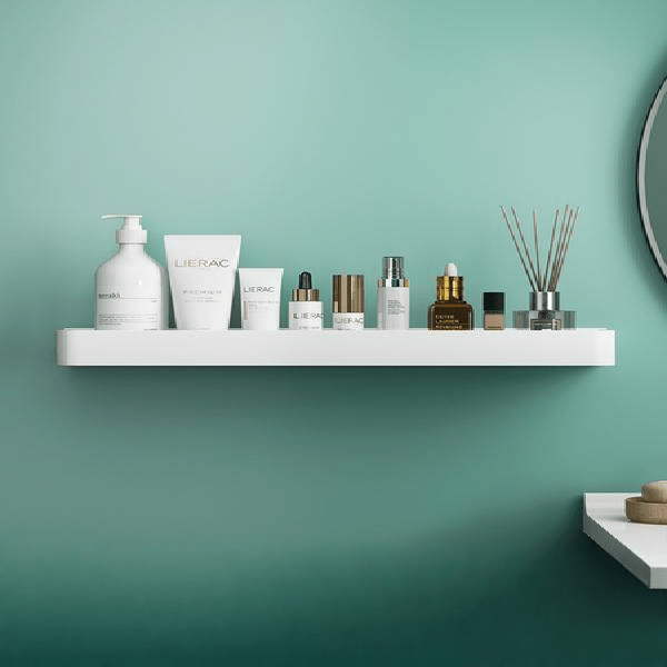 Adhesive Shower Shelf No-Drill Stainless Steel Bathroom Organizer 12 16 or 20 Inch Wall Caddy Towel Rack Option Storage for Shampoo Soap | Lonoma