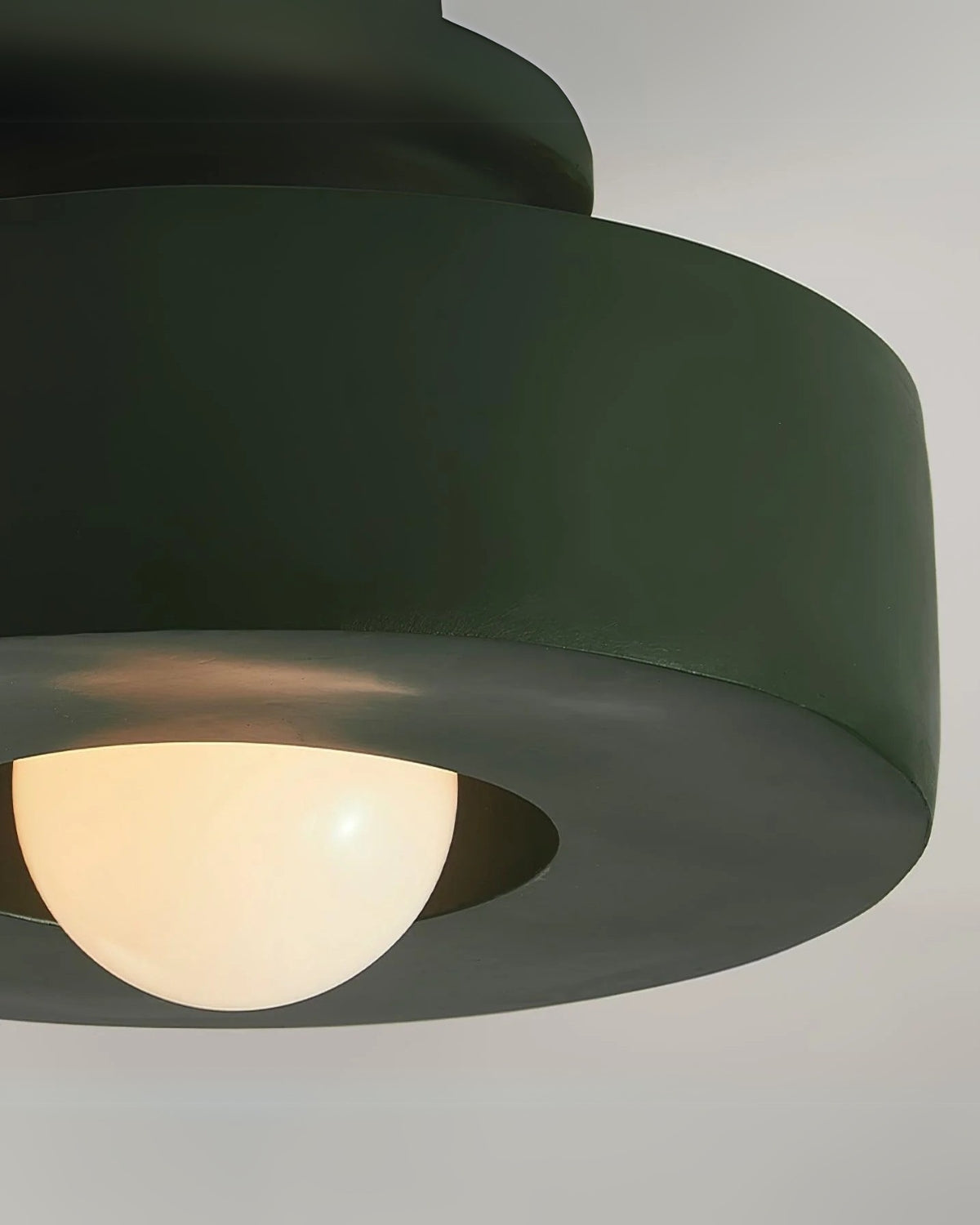 Round LED Flush Mount Ceiling Light, 12 in Warm White 3000K, Resin Modern Minimalist Lamp for Hallway, Bedroom & Living Room | Lonoma